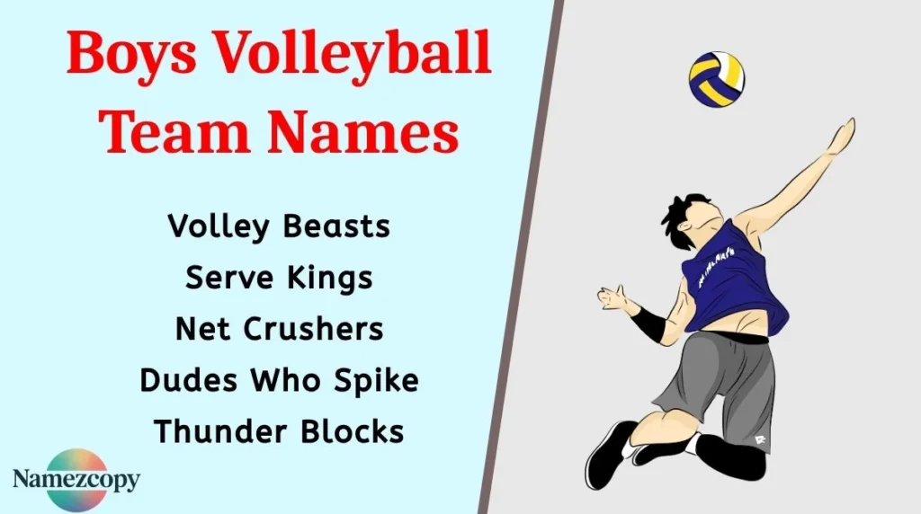 Boys Volleyball Team Names