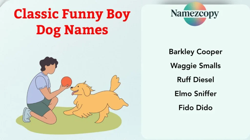Classic Funny Boy Dog Names