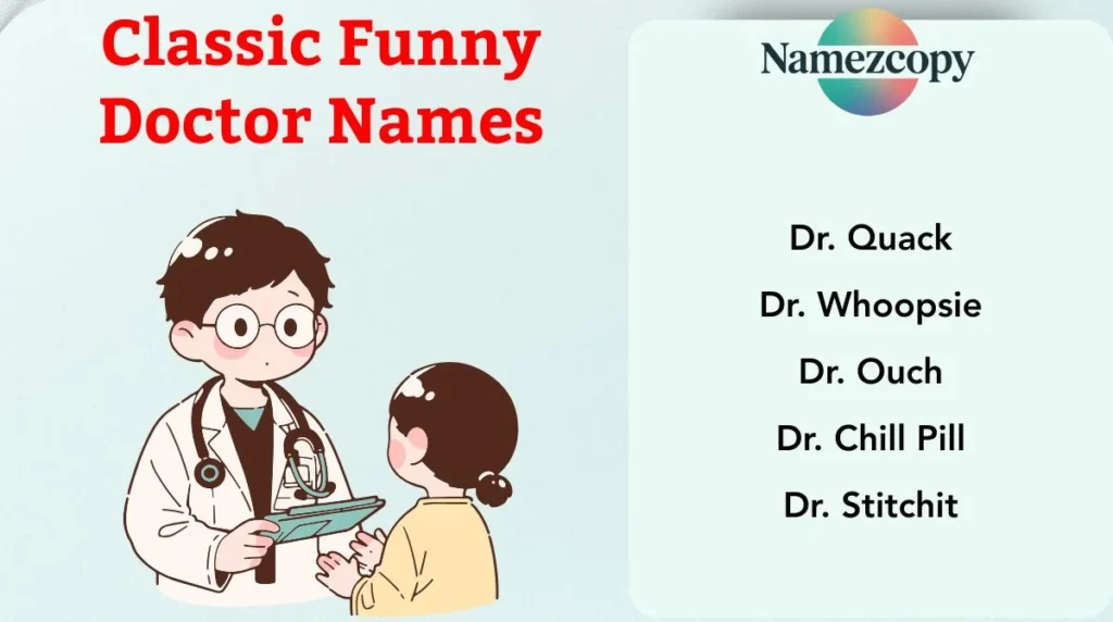 Classic Funny Doctor Names