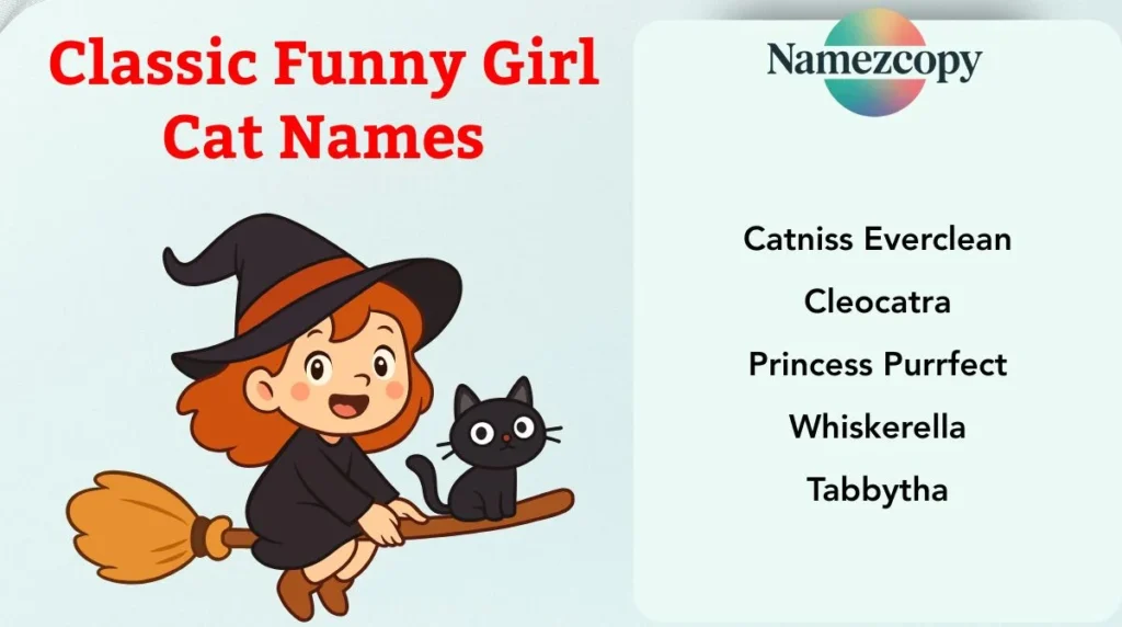 Classic Funny Girl Cat Names