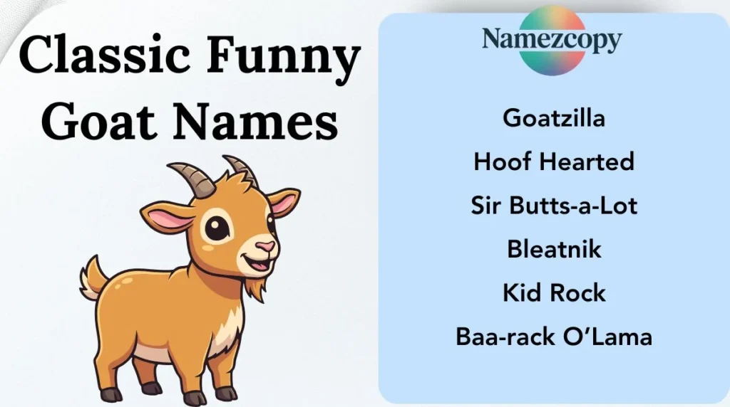 Classic Funny Goat Names