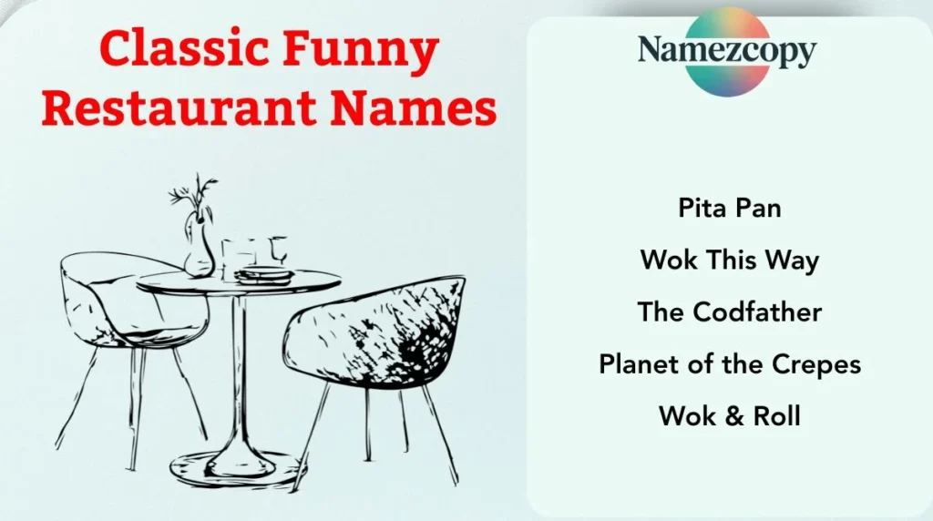 Classic Funny Restaurant Names