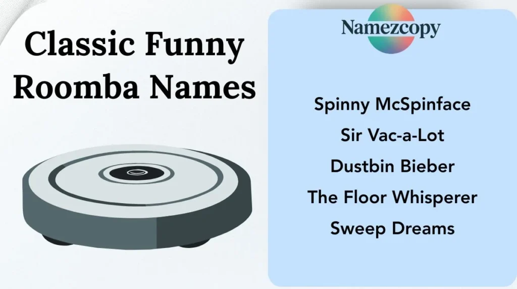 Classic Funny Roomba Names