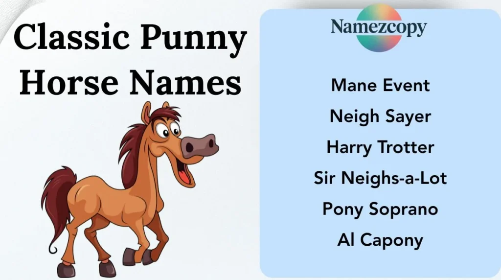 Classic Punny Horse Names