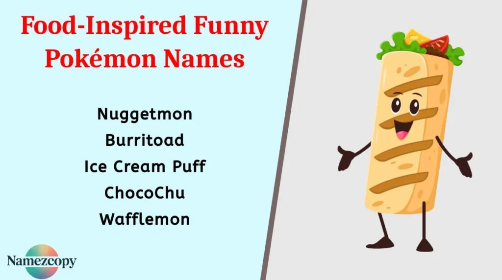 Food-Inspired Funny Pokémon Names