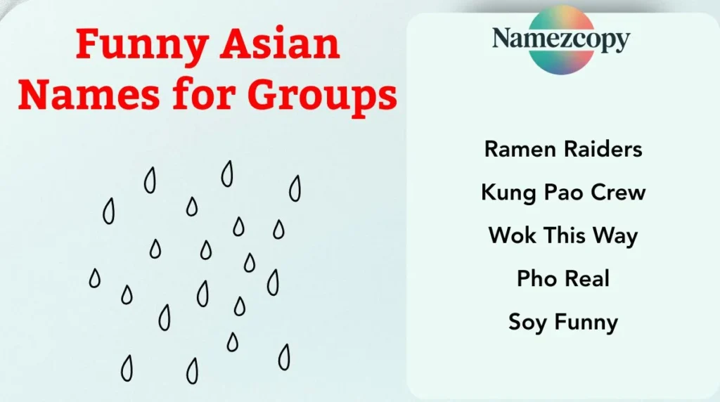 Funny Asian Names for Groups