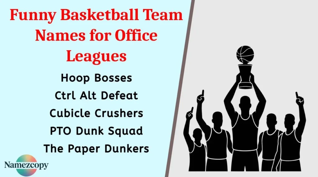 Funny Basketball Team Names for Office Leagues