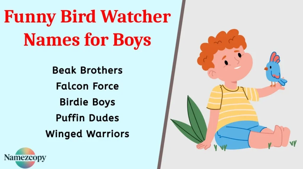 Funny Bird Watcher Names for Boys