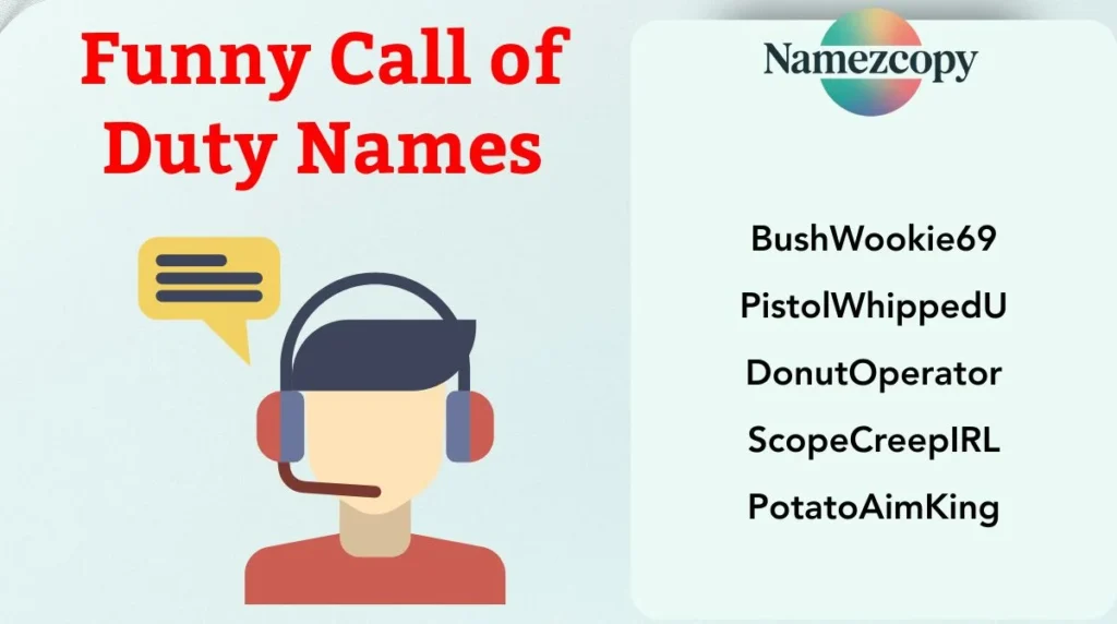 Funny Call of Duty Names