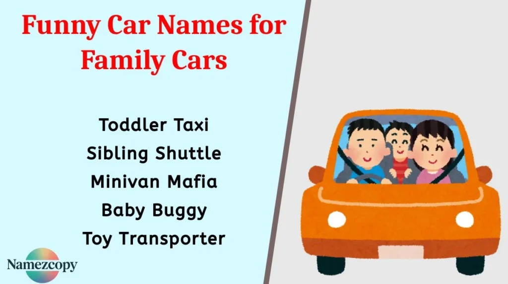 Funny Car Names for Family Cars