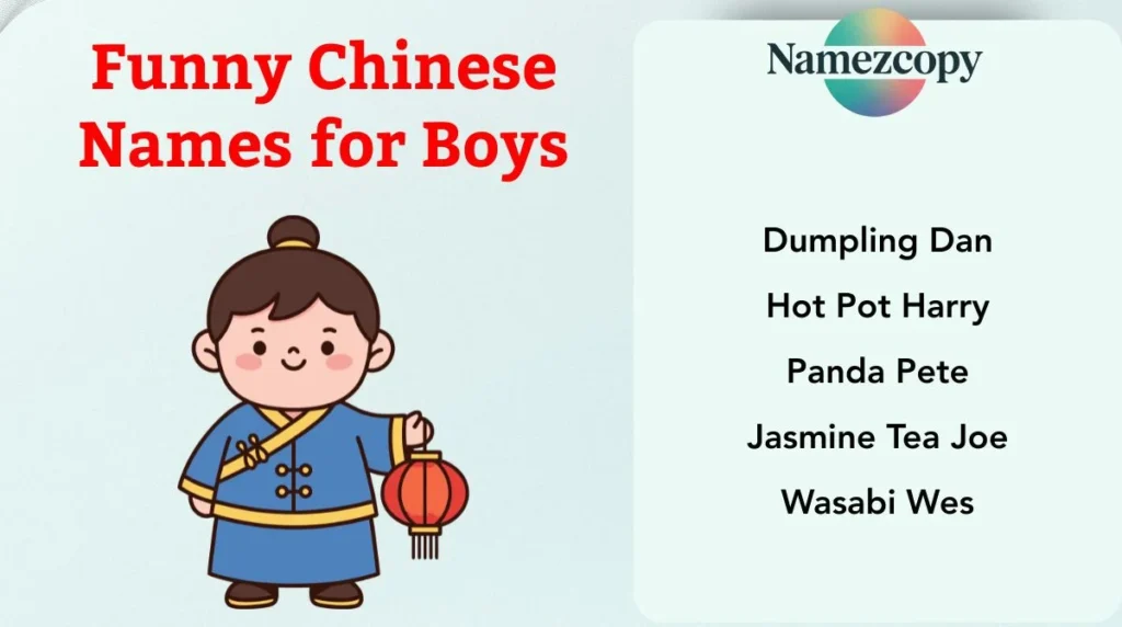 Funny Chinese Names for Boys