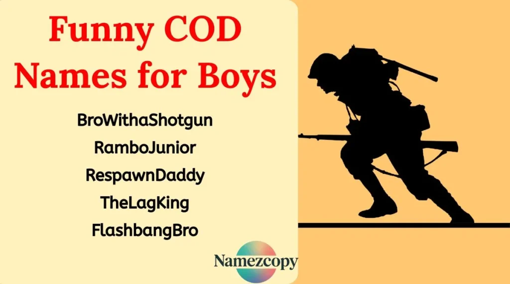 Funny COD Names for Boys