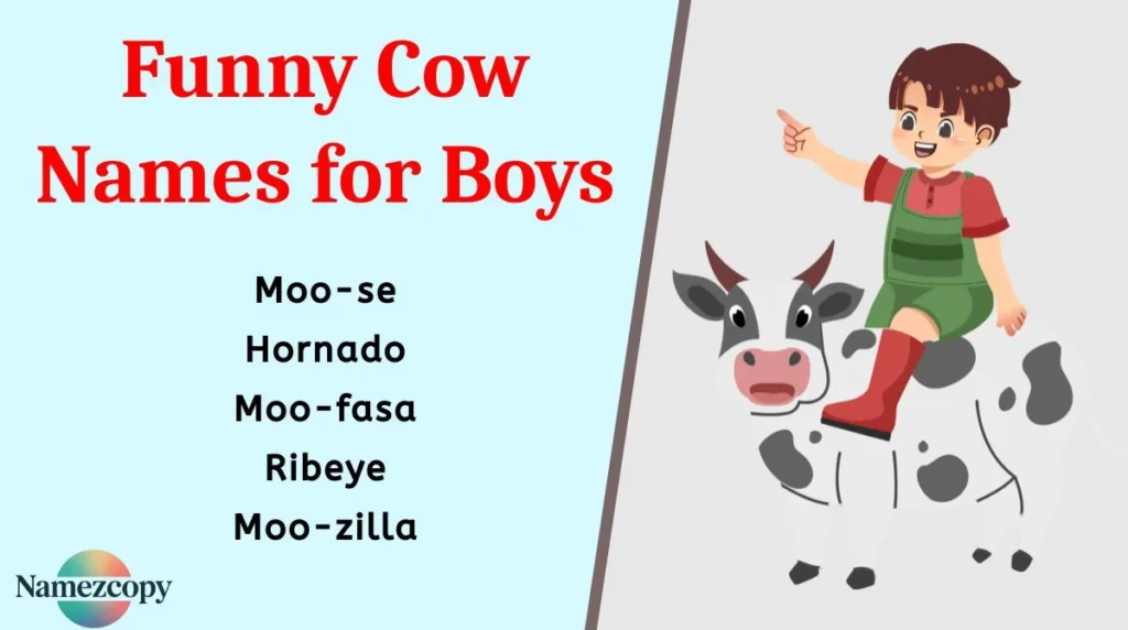Funny Cow Names for Boys