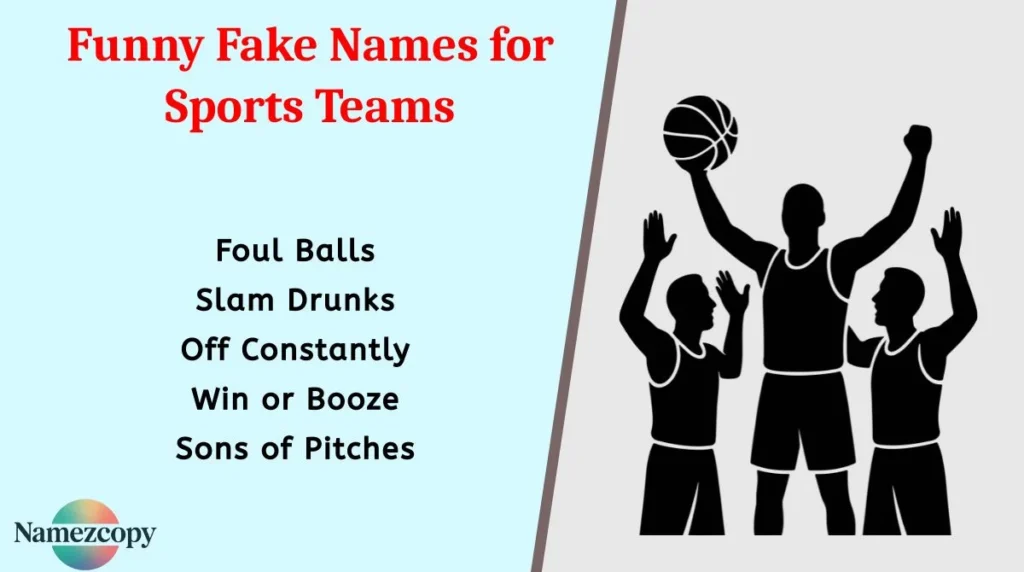 Funny Fake Names for Sports Teams