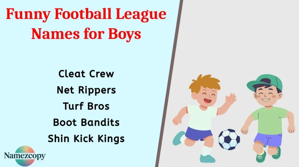Funny Football League Names for Boys