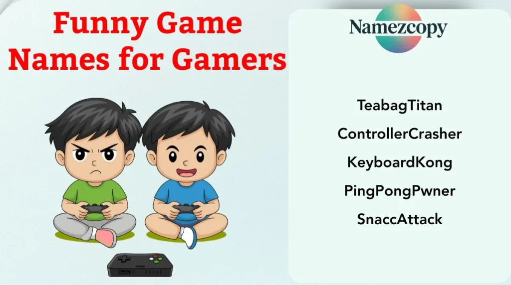 Funny Game Names for Gamers