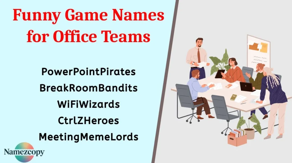 Funny Game Names for Office Teams