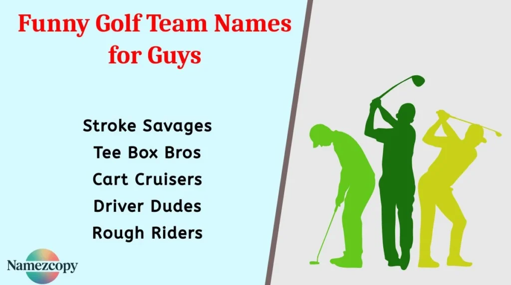 Funny Golf Team Names for Guys