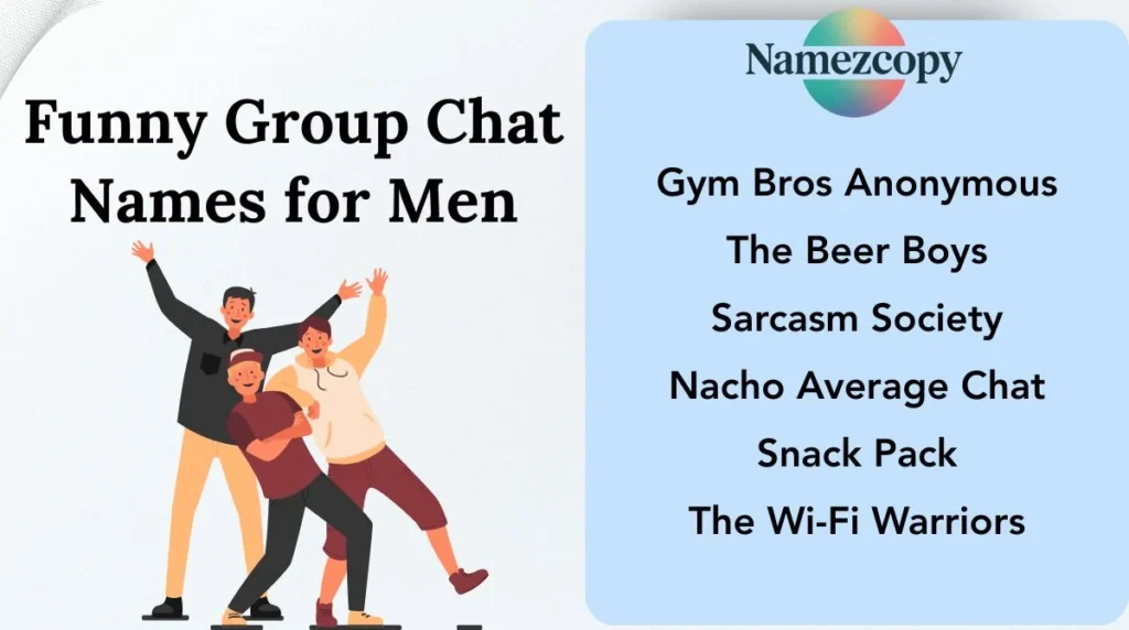 Funny Group Chat Names for Men