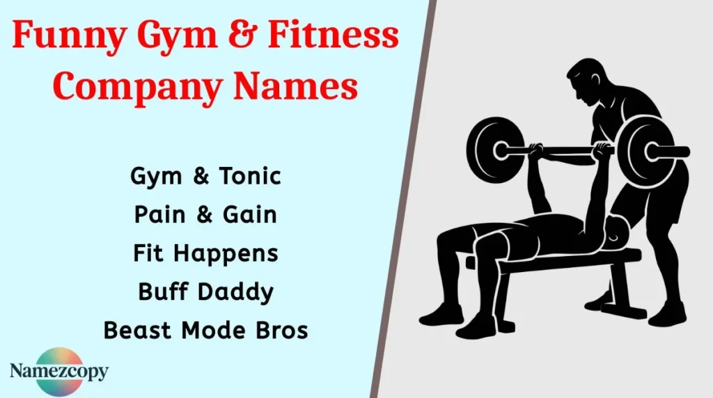 Funny Gym & Fitness Company Names