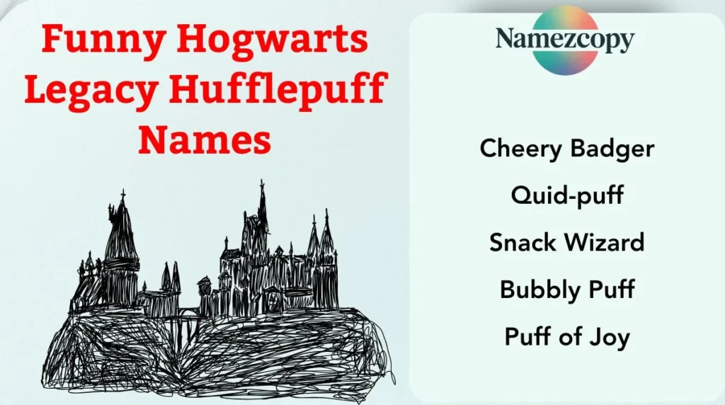 Funny Hogwarts Legacy Hufflepuff Names