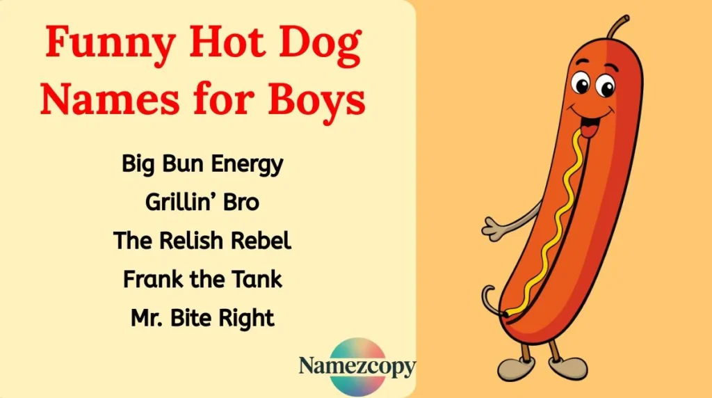 Funny Hot Dog Names for Boys