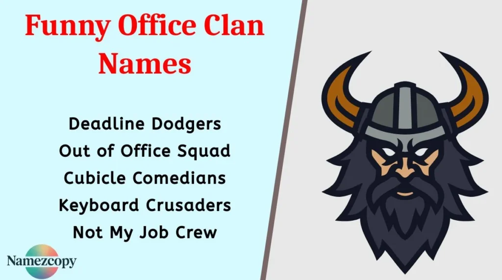 Funny Office Clan Names