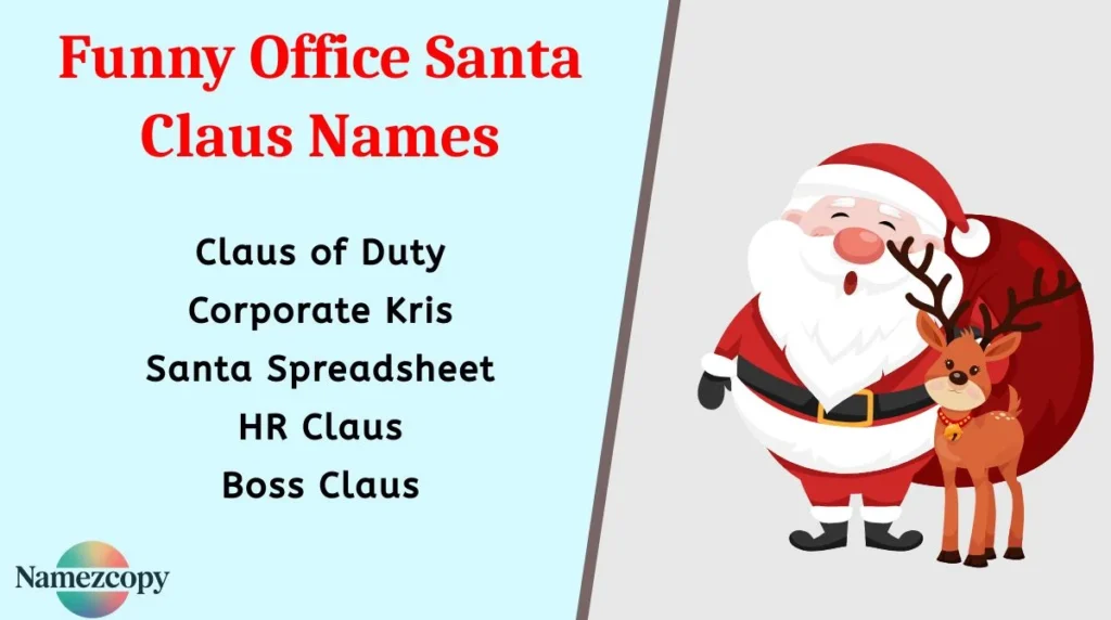 Funny Office Santa Claus Names