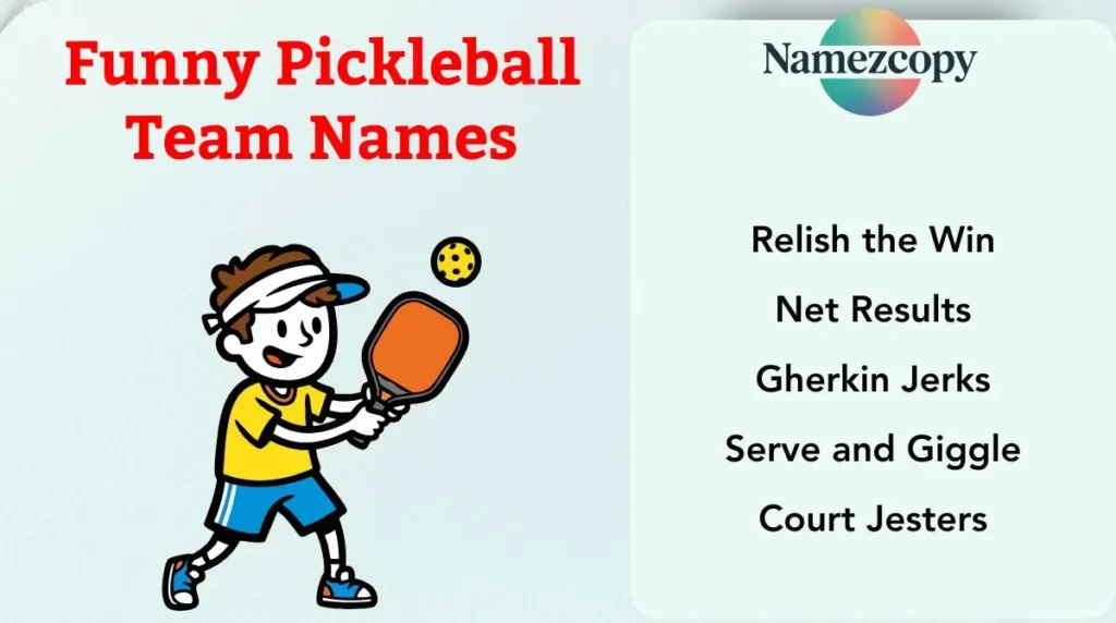 Funny Pickleball Team Names