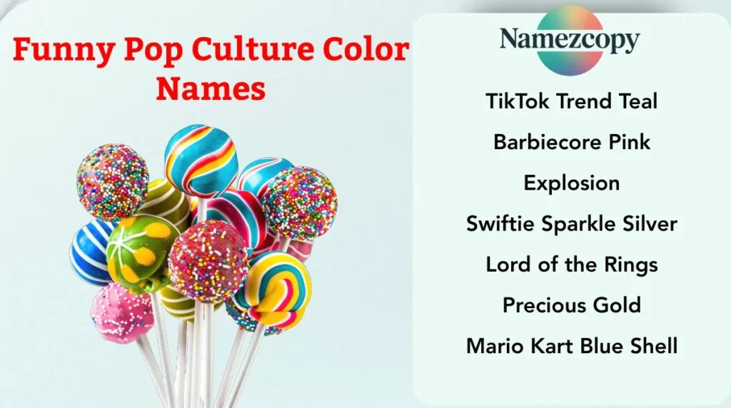 Funny Pop Culture Color Names