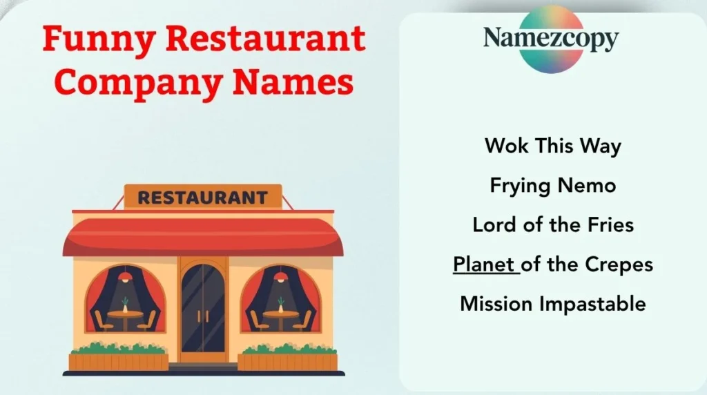 Funny Restaurant Company Names