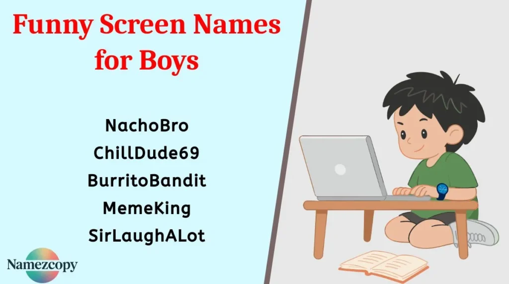 Funny Screen Names for Boys