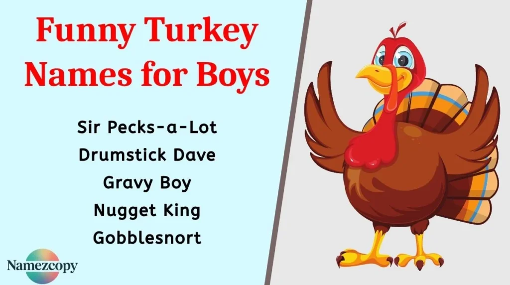 Funny Turkey Names for Boys