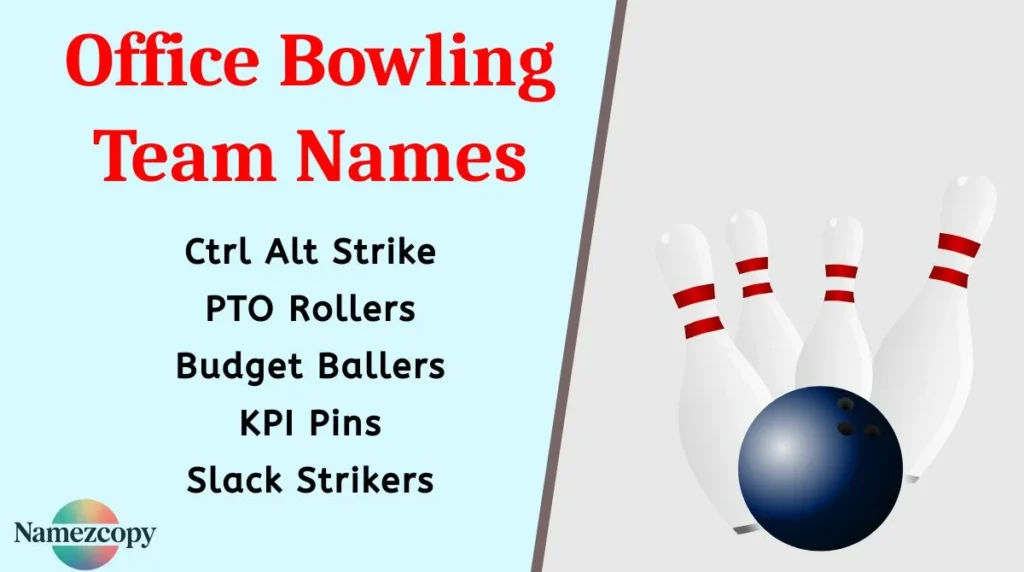 Office Bowling Team Names