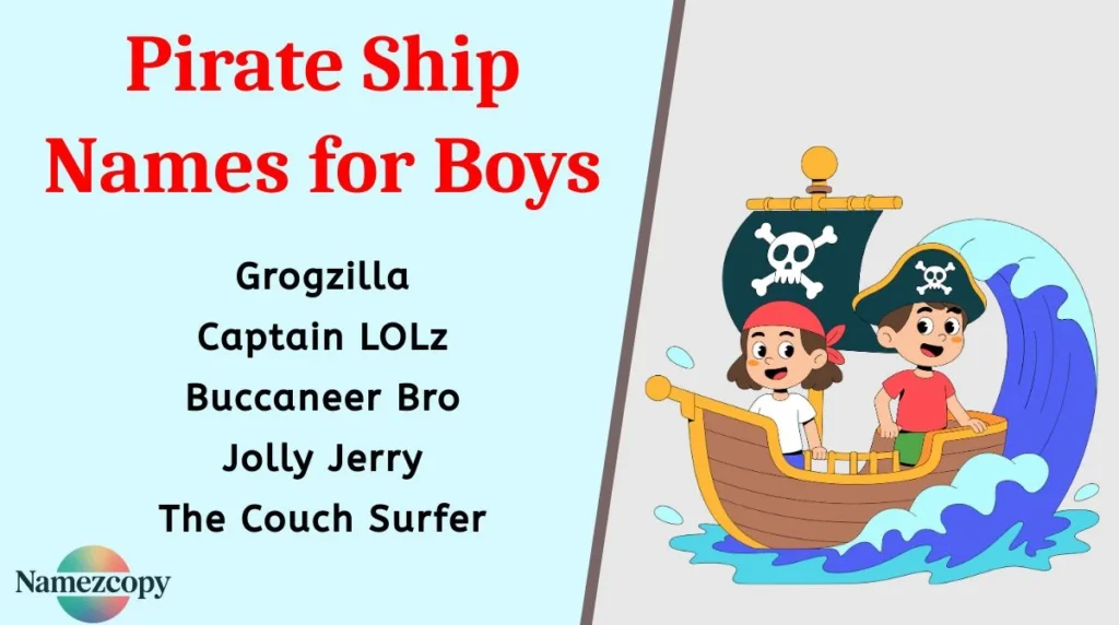 Pirate Ship Names for Boys