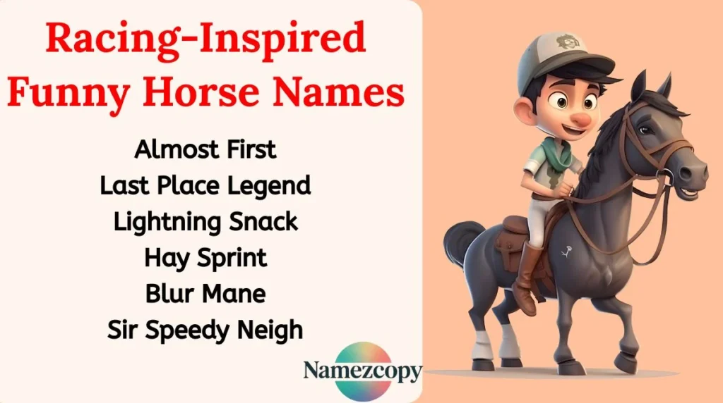 Racing-Inspired Funny Horse Names