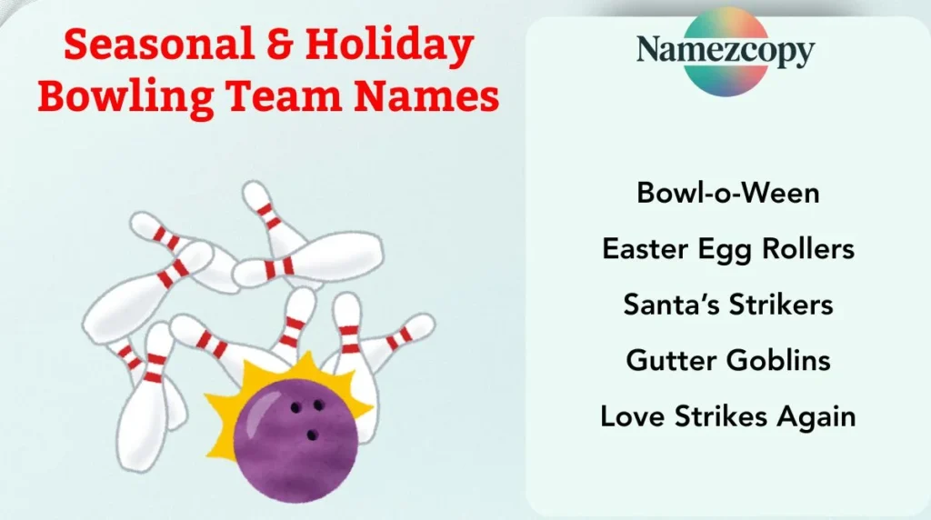 Seasonal & Holiday Bowling Team Names