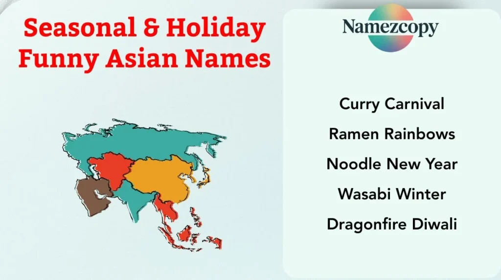 Seasonal & Holiday Funny Asian Names