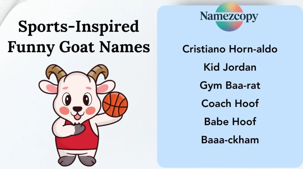 Sports-Inspired Funny Goat Names