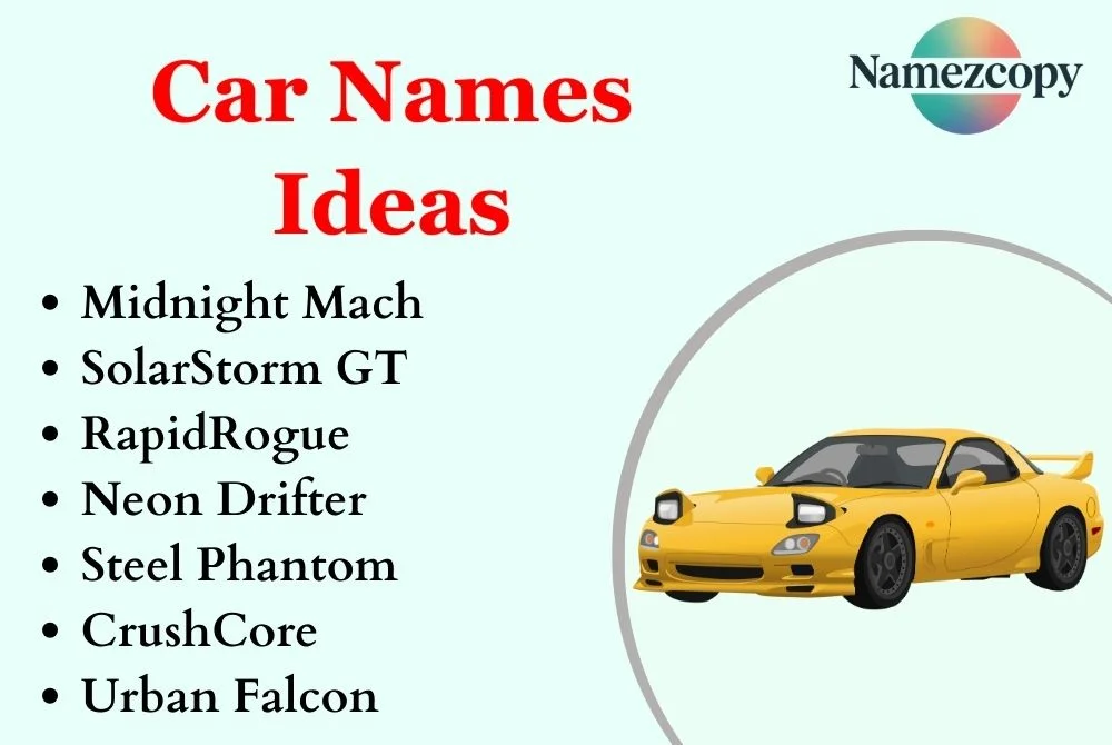 Car Names Ideas