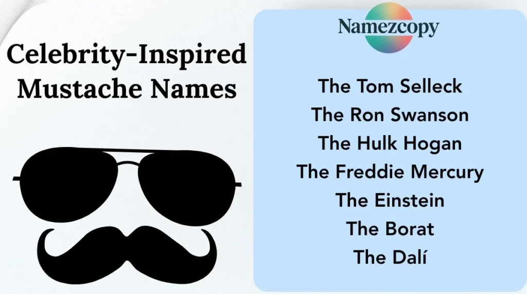 Celebrity-Inspired Mustache Names