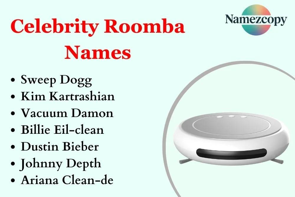 Celebrity Roomba Names