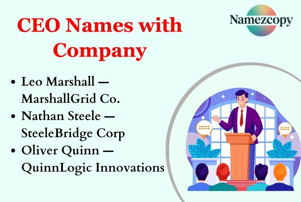 CEO Names with Company