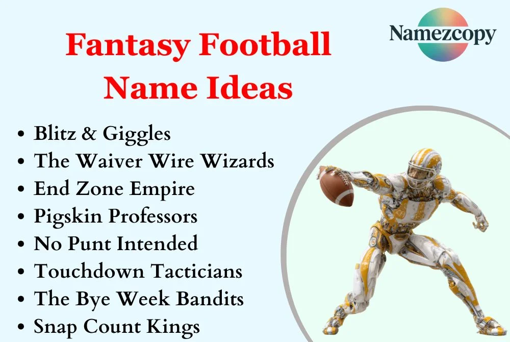 Fantasy Football Name Ideas