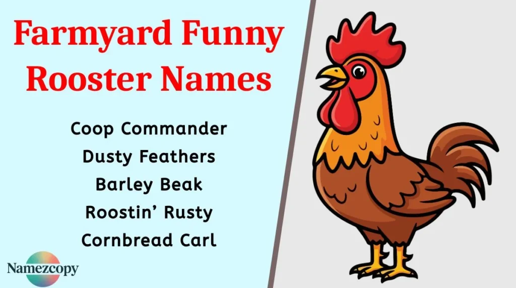 Farmyard Funny Rooster Names
