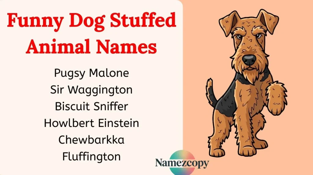 Funny Dog Stuffed Animal Names