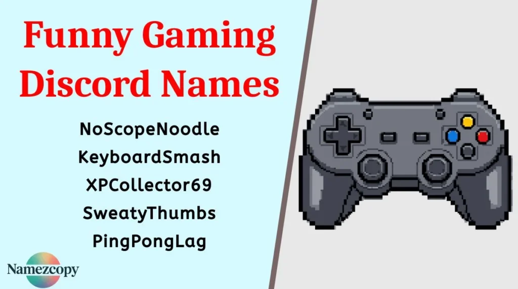 Funny Gaming Discord Names