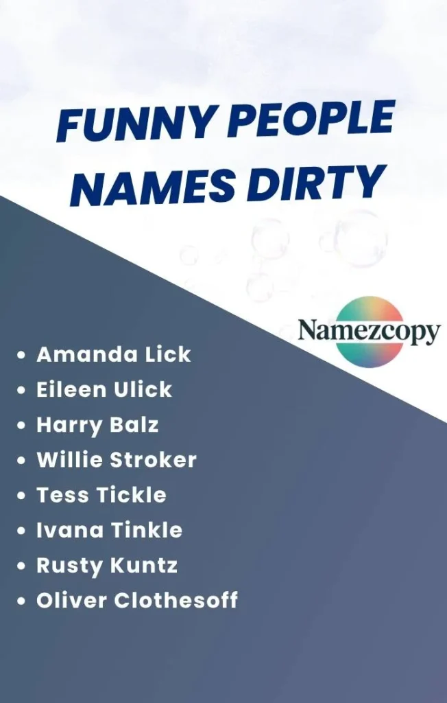 Funny People Names Dirty