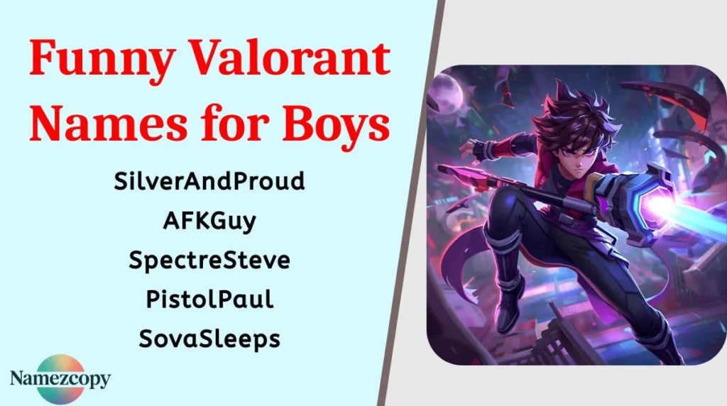 Funny Valorant Names for Boys