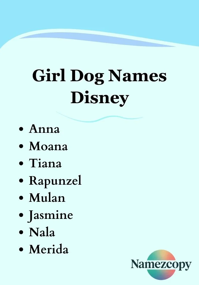 Girl Dog Names Disney